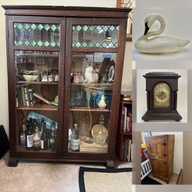 MaxSold Auction: This online auction features antique wood cabinet, antique Detecto scale, wooden sculptures, vintage table lamps, vintage teapots, trinket boxes, antique wooden ice box, leather jackets, golf clubs and much more!
