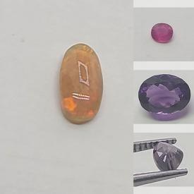 MaxSold Auction: This online auction features loose gemstones such rubies, opals, sapphires, amethyst, tourmaline,  aquamarine, garnet, citrine, spinel, kyanite, topaz, tanzanite, peridot moonstone, onyx,  carnelian, sillimanite, pietersite and much more!