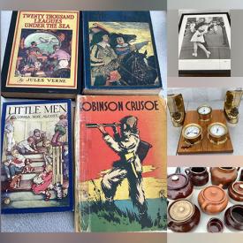 MaxSold Auction: This online auction features children’s books, art books, brass hanging oil lamps, boat lanterns, small kitchen appliances, vintage bean pots, vintage guitar, boating gear, outboard motor, chain saws and much more!