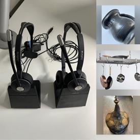 MaxSold Auction: This online auction features antigue English pewter gills, art pottery, art glass, antique blow torch, inflatable mattress, IKEA cabinets, costume jewelry, snowshoes, garden torches, cameras, Macbook, road cycling gear,and much more!