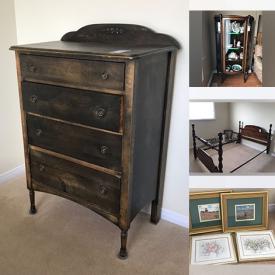 MaxSold Auction: This online auction features items such as Dresser, Bed, Pillow & Linen, Wall art, Frames, Vacuum, Book, Electronics, Lamps, Silverware, Jewelry, Kitchen utensils, Teacups, Tables & Chairs, Vintage Cabinet, Sofas, Fishing equipment, Metal shelves, Camping equipment and much more!