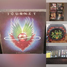 MaxSold Auction: This online auction features vinyl records from ABBA, Duran Duran, Stevie Wonder, Foreigner, Journey, Simon and Garfunkel, Bonnie Tyler, Roy Buchanan, The Eagles and others, comic books, Ninja Turtles, hockey and baseball cards, Winnie the Pooh sticker packs, Edmonton Oilers earphones and much more!