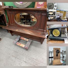 MaxSold Auction: This online auction features Belleek, antique oil lamps, framed wall art, holiday flags, furniture such as vintage chests of drawers, drop leaf table, side tables, reclining chair, and dining chairs, home decor, electric train set, costume jewelry and much more!