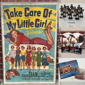 MaxSold Auction: This online auction features sports trading cards, classic comics, modern comics, sealed Matchbox vehicles, movie poster, vintage photos & postcards, coins, jewelry, dollhouse furniture, Japanese woodblock print, vintage books, vintage ephemera and much more!