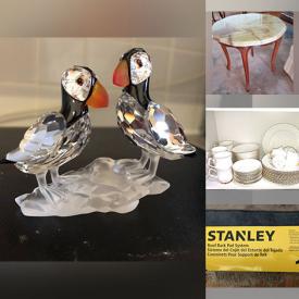 MaxSold Auction: This online auction features wool runner, onyx side tables, MCM dresser, Swarovski figurine, small kitchen appliances, hospital bed, easy lift chair, NIB lighting fixtures, art glass, decanter and much more!