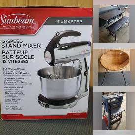 MaxSold Auction: This online auction features Nintendo Switch, small kitchen appliances, camping equipment, footwear, new linens, lamps, power tools, PS4 games, area rugs, home decor, dishware, pet supplies and much more!