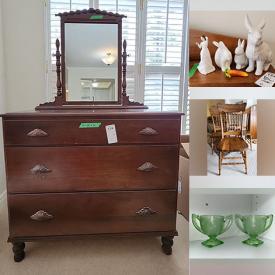 MaxSold Auction: This online auction features Royal Doulton, silverplate, vintage crystal, furniture such as Vilas dining table, vintage cabinet, vintage dresser, antique sideboard and vintage wood benches, home decor, antique dollhouse, Yamaha keyboard, vintage jewelry and much more!