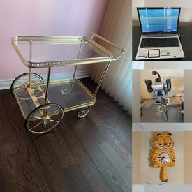 MaxSold Auction: This online auction features watches, HP laptops, Garfield clock, vintage china, furniture such as bathroom vanity, patio set, vintage desks, dressers and vintage credenza, power tools, Kenwood stereo, home decor, dinnerware, small kitchen appliances, bicycles, books and much more!