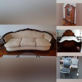 MaxSold Auction: This online auction features items such as Tables, Chairs, Couch, Dining sets, Wall art, Cabinets, Glass cups, Table lamps, Dresser, Shelving units, Mattress, Bed, Vase, Buffet, Vintage Armoire, Piano stools and much more!