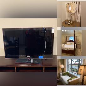 MaxSold Auction: This online auction features 40” Samsung TV, framed paintings, furniture such as Pottery Barn TV stand, wooden table with chairs, end tables, daybed, dressers, loveseats and Patriarch buffet, ceramic tiles, craft supplies, lamps, 14k gold, sterling silver and Swarovski jewelry and much more!