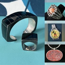 MaxSold Auction: This online auction features Lucite jewelry, Swarovski jewelry, amber jewelry, fashion watches, vintage Cloisonné jewelry, turquoise jewelry, sterling jewelry, MCM ladies\' compacts and much more!