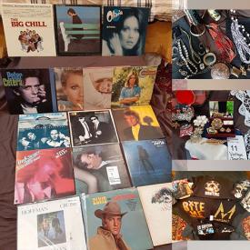 MaxSold Auction: This online auction features with various items such as Records, Wool Blanket Size, Vintage Wicker Cradle And Woo, Vintage Linens, Hat Box , Notions Box, Assorted Costume Jewellery Lot, Scarves, Clothing Adidas, Concert Tshirts, Mini Paintings and much more.