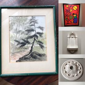 MaxSold Auction: This online auction features framed original artwork with COA, PS4 VR, PS4 games, plaster decor, outdoor table set, fishing gear and much more!