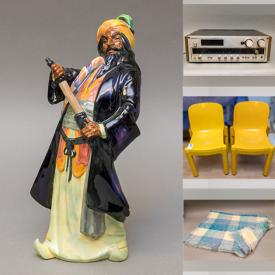 MaxSold Auction: This online auction features vintage Chinese vase, Royal Doulton figurines, vintage audio mixer, vintage home organ, stereo components, vinyl records, antique velvet sofa, electric bass guitar, costume jewelry, teacup/saucer sets, puzzles, binoculars, vintage tin boxes, Wade miniature figurines and much more!