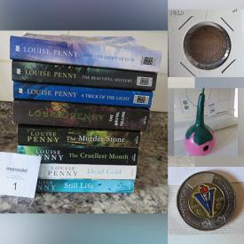 MaxSold Auction: This online auction features Louise Penny books, puzzles, fishing gear, stamps, coins, costume jewelry, bank notes, wood carvings, gourd birdhouses, tokens and much more!