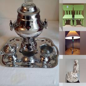 MaxSold Auction: This online auction features framed art, Mikasa, lamps, small appliances, exercise equipment, home decor, linens, books, vinyl records, DVDs, drapery, furniture such as nightstand, sofa, loveseats and IKEA chairs, and much more!