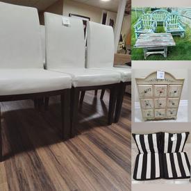 MaxSold Auction: This online auction features furniture such as a sofa table, bedframe, dining chairs, coffee table, outdoor furniture and others, snow tires, African carvings, shadow box, teacups and much more!