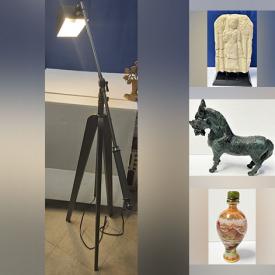 MaxSold Auction: This online auction features items such as Chicken bone cutters, Figurines, Silver lockets, Stone necklaces, Perfume bottles, Silver rings, Costume earrings, Pearl chokers, Silver brooches, Jade carved pendants, Lighters, Glass vases, Salt & Pepper shakers, Vintage coasters, Wall arts and much more!