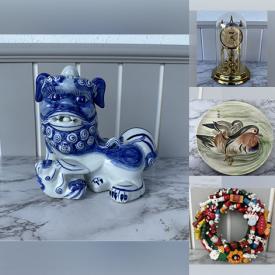 MaxSold Auction: This online auction features Patience Brewster figurines, jewelry, vintage dollhouses, Chinese reference Bible, metal animal sculptures, coin sets, Hotwheels, collectible dolls, Italian silver serving set, Pokemon cards, vintage clocks, decorative plates and much more!