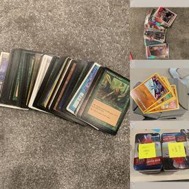 MaxSold Auction: This online auction features items such as Pokemon cards, NBA cards, Baseball cards, Yugioh cards, Beckett magazines, Soccor cards, WWE cards, Golf sealed cards, Sealed VHS and much more!