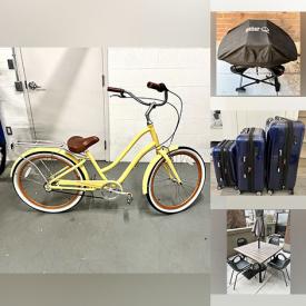 MaxSold Auction: This online auction features cruiser bicycle, Weber grill, tub chair, AV and photography equipment, suitcases, Umbra chairs, patio set, small kitchen appliances, children’s toys, home decor and much more!