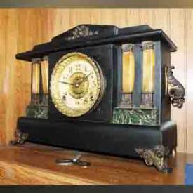 MaxSold Auction: This online auction features a President dollar coin collection with COA. A Whirlpool bathtub, Whirlpool washer and dryer. An antique wood and upholstered parlor chair, full size bed, table, mantle clock by Ingram. Vintage Rhythm brand clocks, Bulova clocks with several others. Vintage phone table, ceramic lighted Christmas trees. Yard and garden including an antique push mower. Two bottles of 24 K gold flakes and Golden Tradition by Signature china with real gold trim and much more!