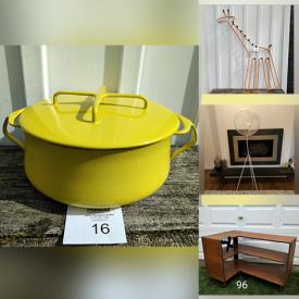 MaxSold Auction: This online auction features vintage tins, vintage Dansk dish, vintage books, vintage ukulele, jewelry, studio pottery, board games, patio furniture, outerwear, silver rings and much more!