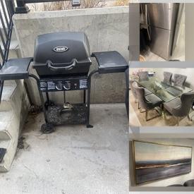 MaxSold Auction: This online auction features items such as Office chairs, Patio sets, Wall art, fridges, Tables, Dining chairs, Wall clocks, mirrors, Lamps, Vases, Maul, Keyboard, Couch sets and much more!