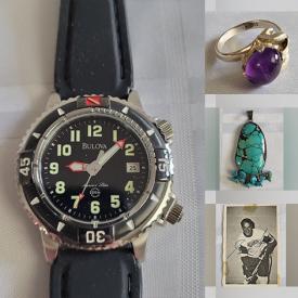 MaxSold Auction: This online auction features sports memorabilia, Star Wars collectibles, antique pocket watches, sterling silver jewelry, gemstone jewelry, sports trading cards, vintage coins, comics and much more!