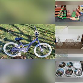 MaxSold Auction: This online auction features a Bicycle, Bicycle rims, Roller blades, Office chairs, Candle holders, Wall art, Glass bells, Ladies\' shoes, Glassware, Children\'s puzzles, Vintage tools, Wooden dolls, Vintage plates, Silverware, Bobbleheads, Figurines, Vintage shaver, Vintage Coffee pot and much more!