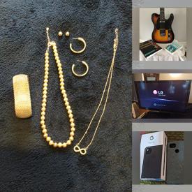 MaxSold Auction: This online auction features costume & silver jewelry, books, guitar, DVDs, Yamaha keyboard, ski equipment, watches, puzzles, small kitchen appliances, pet products, live plants, fabric, yarn, TV, area rug, umpire equipment and much more!