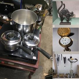MaxSold Auction: This online auction features gold jewelry, Canadian and American currency, sterling silver, new stainless sink, yard tools, golf clubs, lighting, framed artwork, stained glass, DVDs, John Deere collectibles, pie safe and much more!