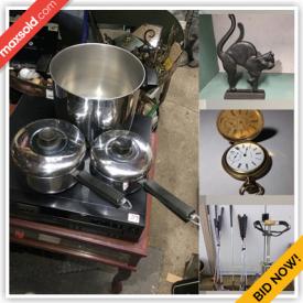 MaxSold Auction: This online auction features gold jewelry, Canadian and American currency, sterling silver, new stainless sink, yard tools, golf clubs, lighting, framed artwork, stained glass, DVDs, John Deere collectibles, pie safe and much more!