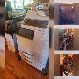 MaxSold Auction: This online auction features Nathan Hale bedroom furniture, table lamps, Scandalli accordion, copier, TV, pub table & stools, costume jewelry, stamps, antique rockers, collector spoons, bikes, toys, portable AC unit, cast iron tools, crocks, vintage books, framed wall art and much more!