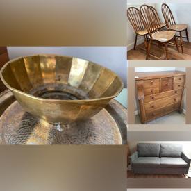MaxSold Auction: This online auction features original artwork, 32” Samsung TV, fine china, furniture such as dining chairs, side table, dresser, shelving units, and bridge table, Honda lawn mower, gardening equipment, small kitchen appliances, children’s toys, power tools, books and much more!