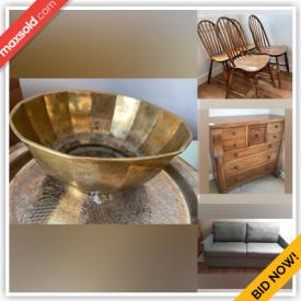 MaxSold Auction: This online auction features original artwork, 32” Samsung TV, fine china, furniture such as dining chairs, side table, dresser, shelving units, and bridge table, Honda lawn mower, gardening equipment, small kitchen appliances, children’s toys, power tools, books and much more!