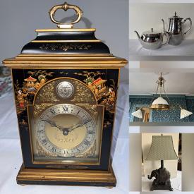 MaxSold Auction: This online auction features fine china, pottery, sterling silver, Wedgwood, Victorian chandelier, oil paintings, antique chair, antique coal bin, corner chair, wood toys and much more!