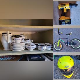 MaxSold Auction: This online storage auction features laptops, Royal Doulton, record albums, small appliances, children’s toys, glassware, drum set, air hockey table, books, planters and much more!