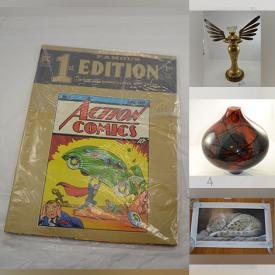 MaxSold Auction: This online auction features Star Trek collectibles, vintage comics, brassware, sterling silver, art prints, vintage costume jewelry, radial arm saw, vintage dolls and much more!