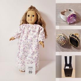 MaxSold Auction: This online auction features office supplies, new beauty products, glass & metal desks, vintage dolls, doll clothing, area rug, Wilton character cake pans, fashion jewellery, statement rings, stereo components, American Girl doll, and much, much, more!!