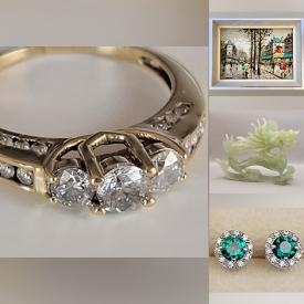 MaxSold Auction: This online auction features Sydney Berne painting, gold ring, pearl necklace, sterling silver locket, Rose Garo painting, Swarovski crystals, Taisia Paczkowski painting, Asian stone carvings, Kay Long painting, Evesham serving pieces and much more!