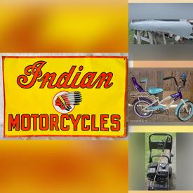 MaxSold Auction: This online auction features canoe, bicycles, ukulele, stained glass window, watches, electric heater, vintage marbles, Quebec figurines, Westminster Clock, sewing machine, sports collectibles, aquarium, children’s books, vintage Avon perfume bottles, lawnmower, pressure washer, power, hand, & yard tools, toys, fishing gear, area rugs, comics, telescope, golf clubs, vinyl records and much more!!