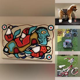 MaxSold Auction: This online auction features stereo system, Santini sculptures, Barbie RC cars, golf club, bikes, faux bricks, vinyl records, light fixtures, power washer, porcelain dolls, party costumes and much more!