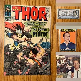 MaxSold Auction: This online auction features vintage comics, sports trading cards, postcards, stamps, Mad magazines, banknotes, coins, diecast collector car, sealed Matchbox cars, sports vinyl records, Hummel eggs, DVDs and much more!