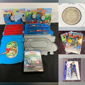 MaxSold Auction: This online auction features puzzles, Precious Moments, collector plates, coins, toys, Star Wars Legos, comics, collectible trading cards, Tiffany-style stained glass shades, DVDs, Tonka trucks, banknotes and much more!