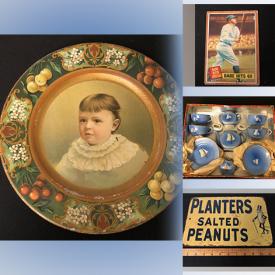 MaxSold Auction: This online auction features vintage bottles, souvenir spoons, wicker doll furniture, sports trading cards, advertising tins, McDonald’s collectibles, jewelry, vinyl records, vintage advertising collectibles, and much, much, more!!