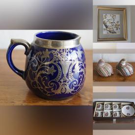 MaxSold Auction: This online auction features vintage hand-painted ceramics, Royal Doulton, Aynsley, dishware, home decor, glassware, framed art and much more!