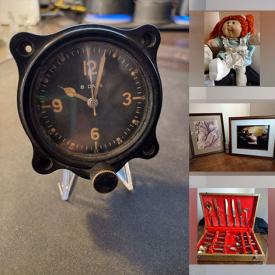 MaxSold Auction: This online auction features Winter items, Books, Tables, Baskets, Figurines, Dolls, Wall art, Glassware, Antique bowl, Frames, Sewing lot, Lamps, Cassettes, Kitchen lot, Pottery sets and much more!