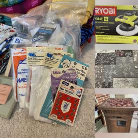 MaxSold Auction: This online auction features binoculars, ladies running shoes, vinyl records, wet suit, office supplies, costume jewelry, puzzles, games, live plants, camping gear, area rugs, fire pit, DVDs, small kitchen appliances, fabric, sewing notions, NIB printer, workout gear and much more!