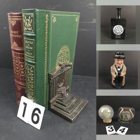 MaxSold Auction: This online auction features a vintage windsurfing board, books, vintage train set, banners, patches, Japanese plates, decor, MCM tray and much more!